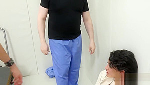 Foxy nympho was brought in anal loony bin for harsh therapy
