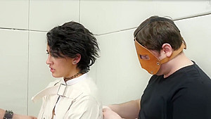 Foxy nympho was brought in anal loony bin for harsh therapy