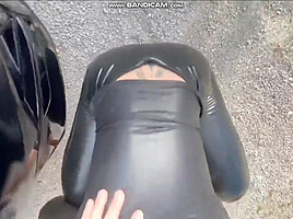 Fuck Girl In Leather Leggings