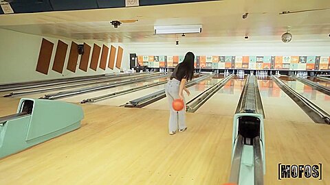 Gaby Ortega In The Bowling Alley Goes Crazy
