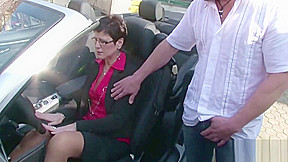 German MILF in Stockings Seduce to Fuck Outdoor