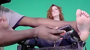Girl tickle by a black male