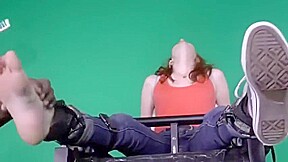 Girl tickle by a black male