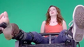 Girl tickle by a black male