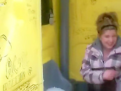 Girl was pranked by her friends pissing