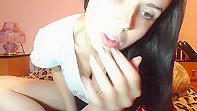 Girly teen 18+ lick toes and show her feet