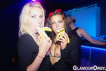 Glamour whore rides black
