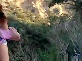 Gorgeous College Ex Girlfriend Giving Blowjob In Nature