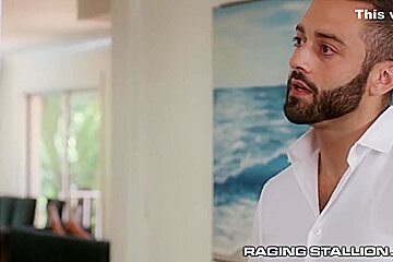 Gorgeous Step daddy Dicks Down Muscle Hunk Lawson Jam With Drew Valentino