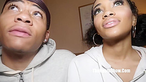 Gorgeous, black chick always wanted to make a porn video and earn some easy cash
