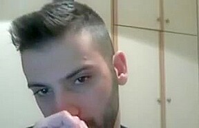 Gorgeous boy cums on cam huge load very nice big cock