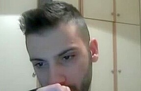 Gorgeous boy cums on cam huge load very nice big cock