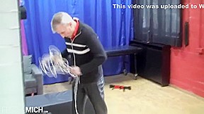 Granpa Get A Punishment From Young German Dominatrix