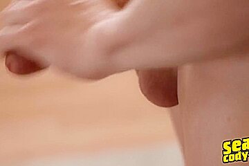 Grayson Hides An Impressively Long Cock And Showcases It On His First Solo Scene - Sean Cody