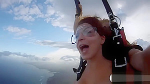 Group of cutie badass babes boar hunting and sky diving