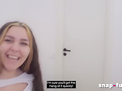 Guy Fooled! My Fat Girlfriend Gives Blowjob Instead Of Me! (french Vlog