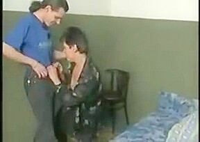 HAIRY GRANNY IN STOCKINGS FUCKS THE BOY