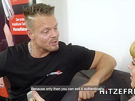 HITZEFREI German tattooed slut has her holes penetrated