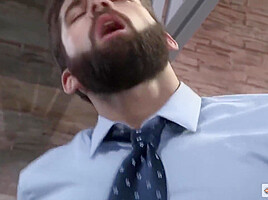 Hairy Swinger Receives Stroking