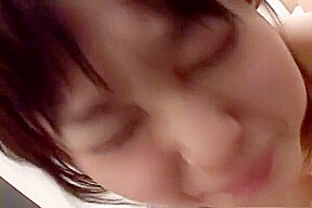 Hairy pussy Asian babe in very sexy black lingerie