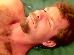 Hairy straight redneck gets facial treatment