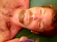 Hairy straight redneck gets facial treatment