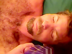 Hairy straight redneck gets facial treatment