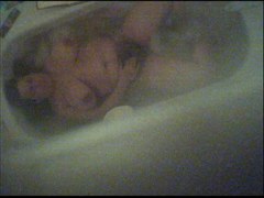 Hairy wife masturbating on