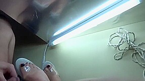 Handjob and cum on feet in high heels
