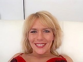 Handsome German lady parks 2 jocks in her dick-garage