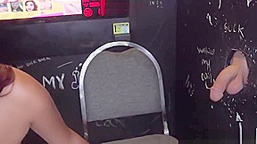 Hardcore Sophia Steele glory hole facial