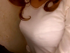 Haruka Sanada, naughty Asian milf sucks cock in the toilet