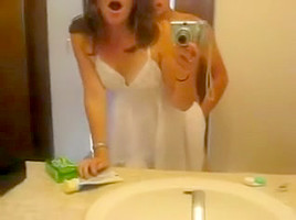 Hawt As Hell Wife in Washroom