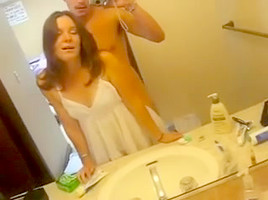 Hawt As Hell Wife in Washroom