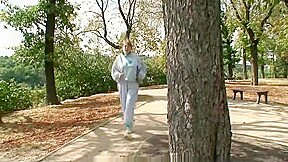 He brings busty old granny home to fuck
