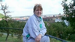 He brings busty old granny home to fuck