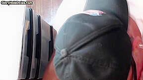 Homemade gloryhole DILF sucks cock in BJ and HJ closeup