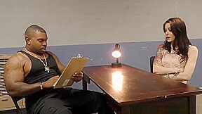 Hooker Anna de Ville takes anal fucking at police station