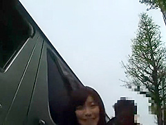 Horny Japanese chick Saki Izumi, Aina Tsuki in Hottest Outdoor, Handjobs JAV clip