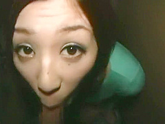Horny Japanese girl Nana Saeki in Incredible Blowjob, Handjobs JAV movie