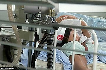 Horny Nurse Shalina Divine Rides Her Patients Cock