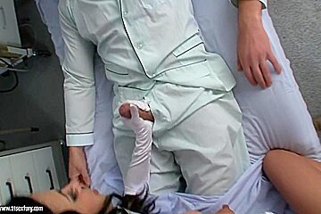 Horny Nurse Shalina Divine Rides Her Patients Cock