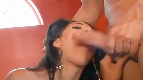 Horny Stud Getting A Bj From Two Stunning Babes Before Fucking Them