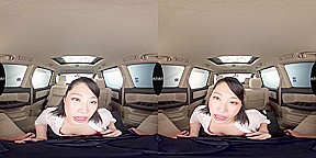 Horny Wet Slut in the Car - Hot Babe Wet Shirt Fucking in the Car JAV VR