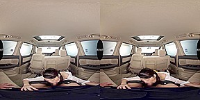 Horny Wet Slut in the Car - Hot Babe Wet Shirt Fucking in the Car JAV VR