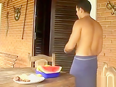 Horny gays love to eat big hard dicks for hearty breakfast