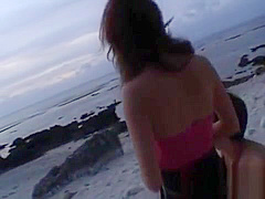 Horny pair uses their alone time in the large outdoors