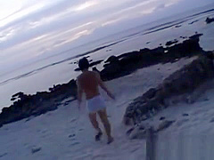 Horny pair uses their alone time in the large outdoors