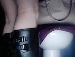 Horny teen 18+ in toilet
