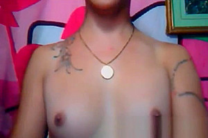 Horsecock Shemale Sucks Own Dick and Cums
